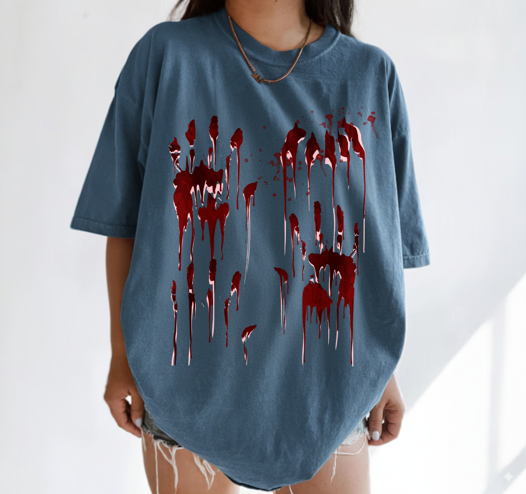 Handprint Horror Tee
